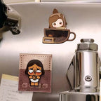 A154-8 팝 빈 커피 공장 시리즈 냉장고 자석 블라인드 박스