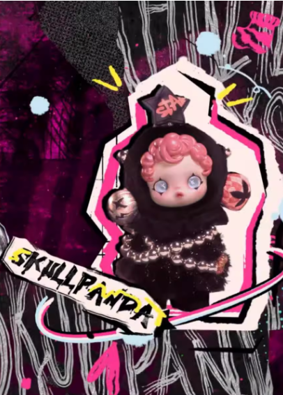 a35-1 Skull panda 스컬 판다 어유위시 시리즈 비닐 페이스 태국 한정판